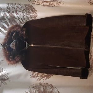 Marvin Richards Suede and Fur lined jacket